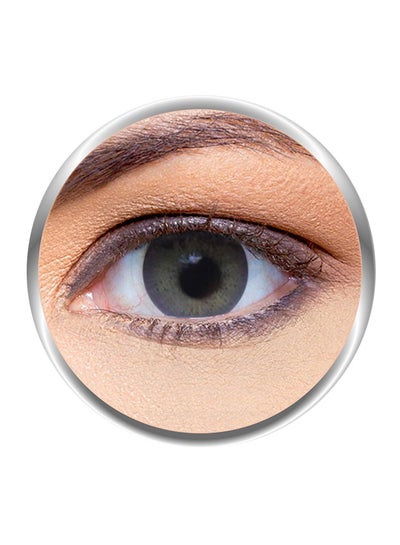 Anesthetic Gris (Azure And Yellow) 6 Months Disposable Contact Lenses -