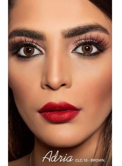 ADRIA CONTACT LENS - CLC-10 BROWN PLANO - CLC-10 Brown _0_00